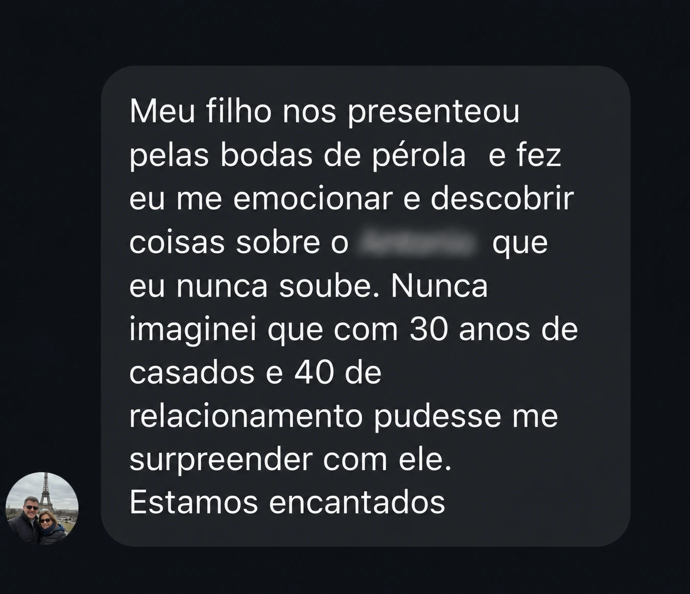 Mensagem de quem viveu a experiência Cartas de Bordo